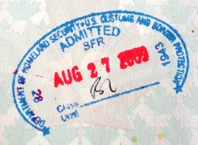 B1 POE Stamp