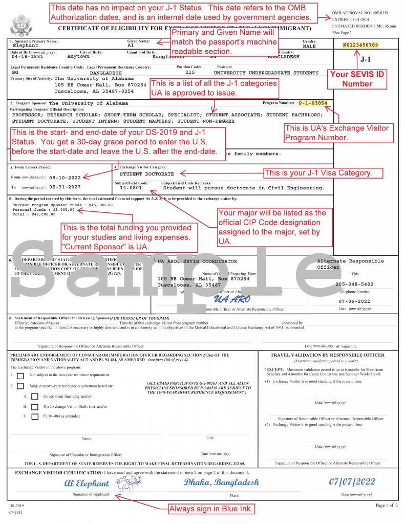 Visa, Immigration Status, and Entry Stamp  Office of International  Students & Scholars