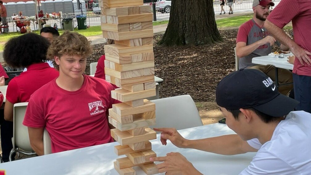 Tailgating Jenga